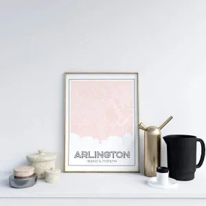 Arlington, Virginia road map and skyline | Handshake