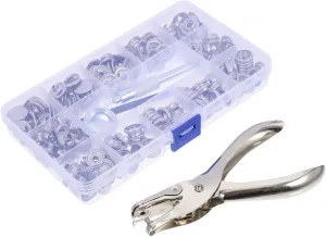 ARTSEWPLY 1 Set Snap Fasteners for DIY Crafting Vintage Button Decor for Bags and Clothing Includes Tools for Easy Installation Durable and Smooth Design
