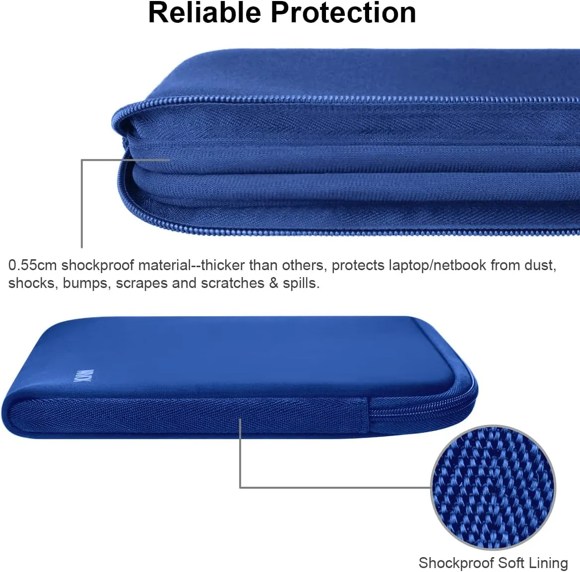 ARVOK 15 15.6 16 inch Laptop Sleeve Ultra-Thin Case MacBook pro 16 inch Sleeve Water-Resistant Notebook Computer Pocket Tablet Briefcase Carrying Bag/Pouch Skin Cover for HP/Dell/Lenovo/Asus/Acer