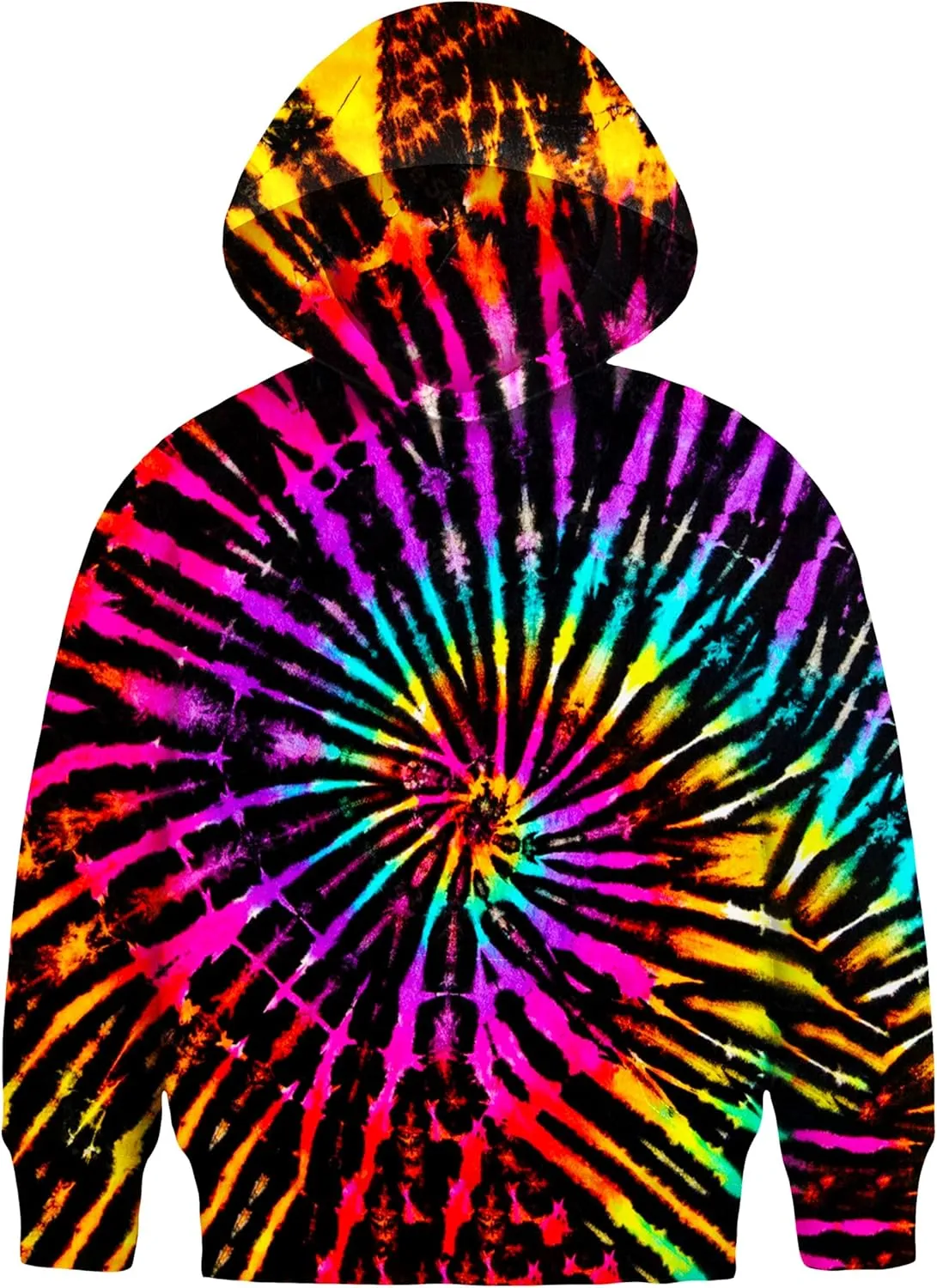 Asylvain Graphic Hoodies for Boys Girls 3D Print Novelty Colorful Cool Kids Sweatshirts Size 6-15 Years