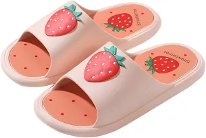 Avocado Strawberry Women's Cute Slippers Sandals Funny Beach Travel Shower Shoes House Slides