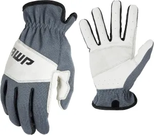 AWP Hybrid Pigskin Utility Work Gloves for Men and Women, Abrasion Resistant, X-Large