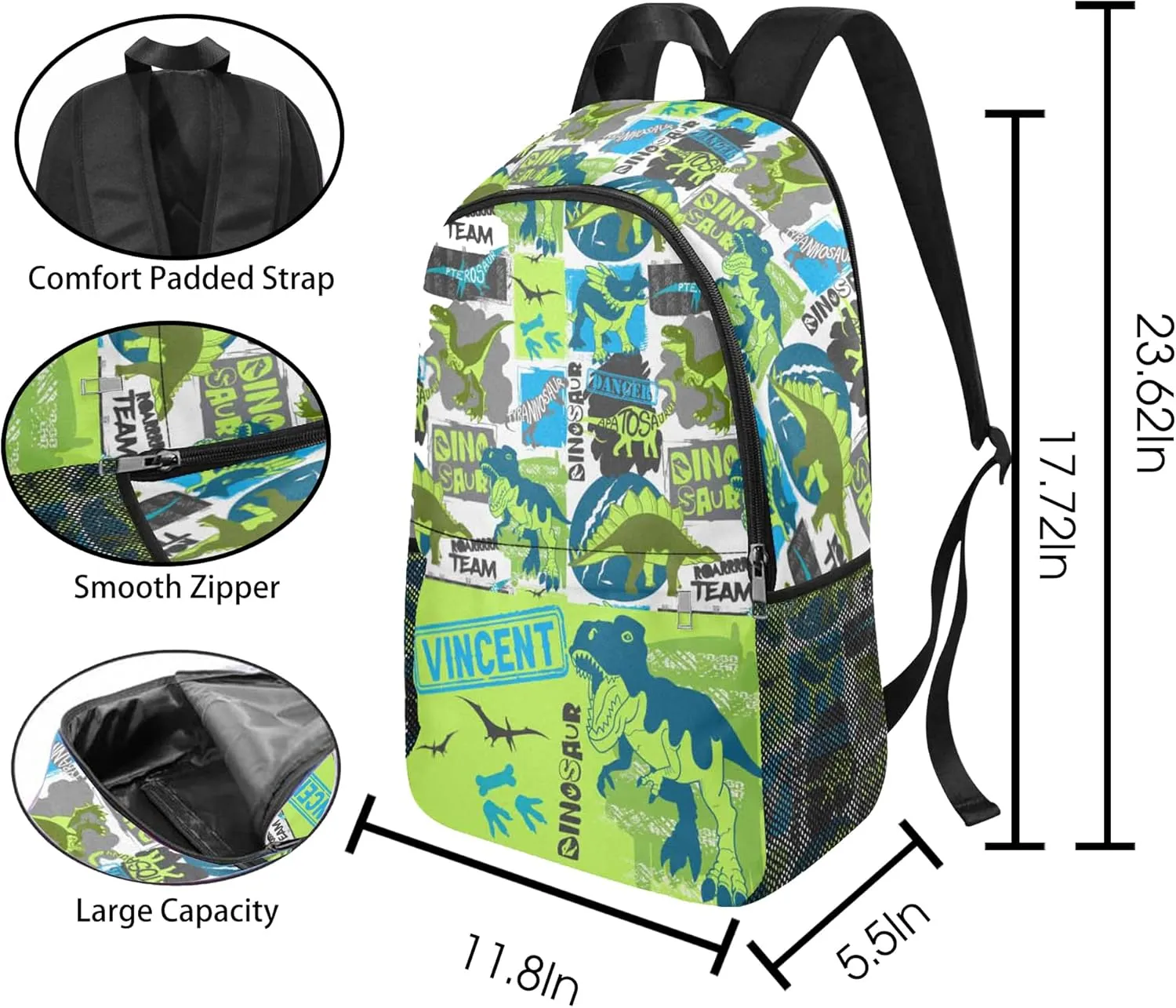 Back to School Personalized Backpacks for Boys Backpack and Lunch Box Set Gifts for Son Customized Kids Backpack Custom Backpack Shoulders with Name Casual Unisex School Bags