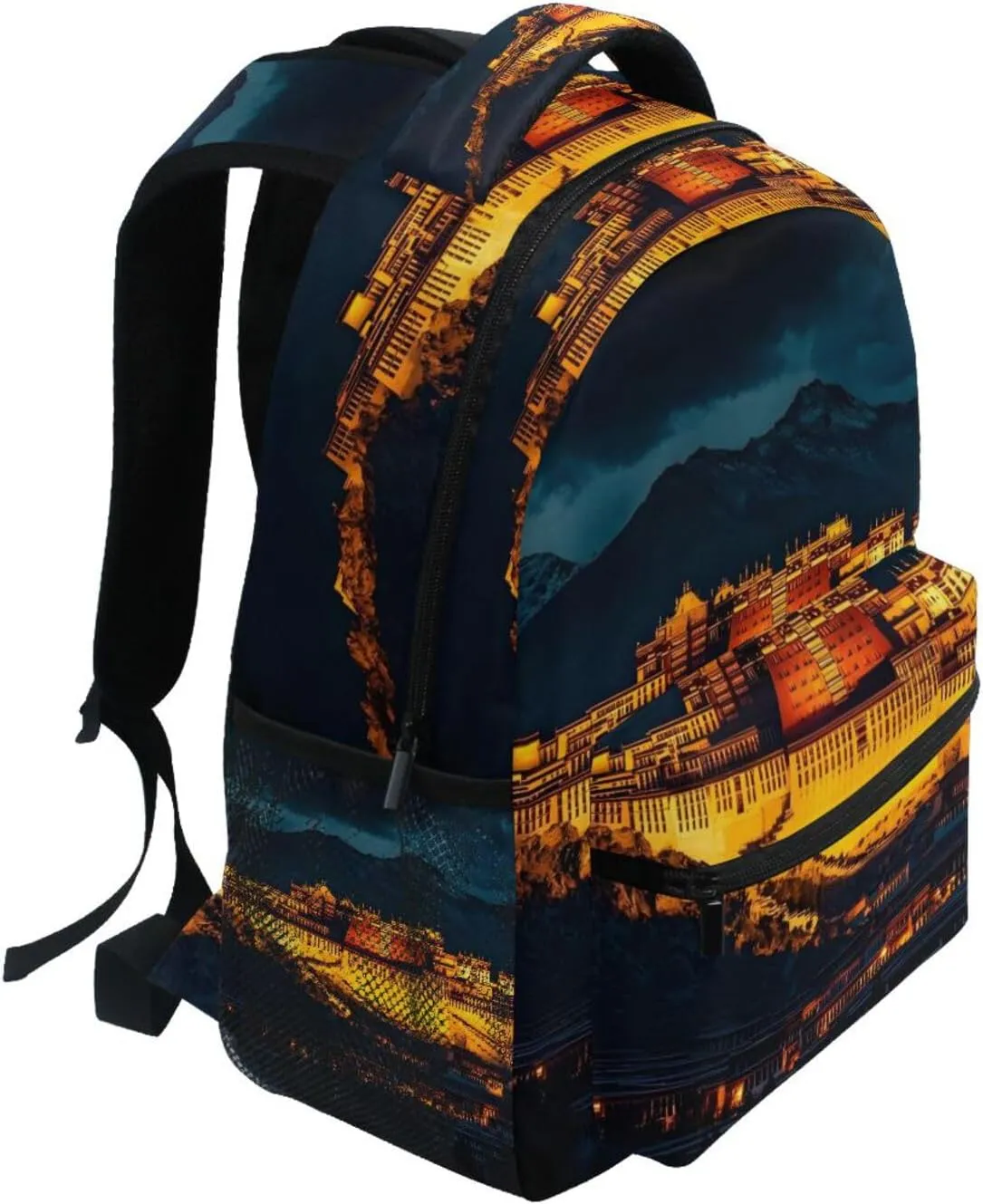 Backpack Potala Palace Landscape for Men Women Daypack Travel Laptop Backpack Book Bag 11.4 ×16 In