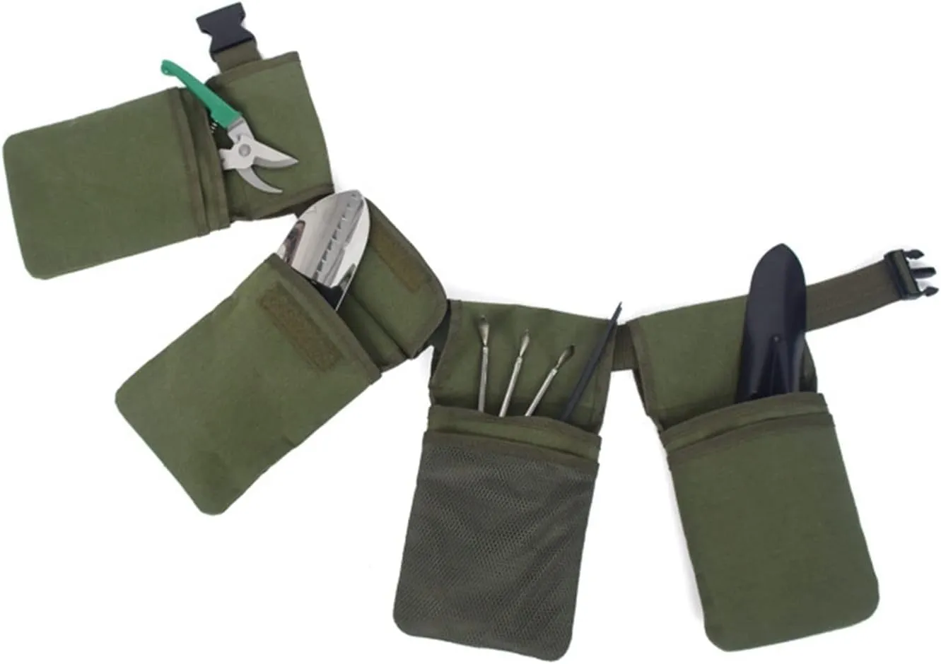 Bag Waist Skirt with Pocket Outdoor Repair Horticultural Suite Home Organizer Storage Bag Utility Manager(Green)