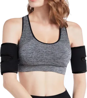 Bakerdani Hot Sweat Neoprene Compression Arm Sauna Sleeves Slimmer Bands Wraps Arm Trimmers for Men & Women (a Pair)