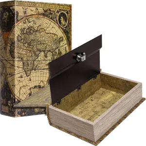 Barska Portable Diversion Dual Book Safe Concealed Lock Box for Secure and Discreet Hidden Storage of Valuables and Personal Items