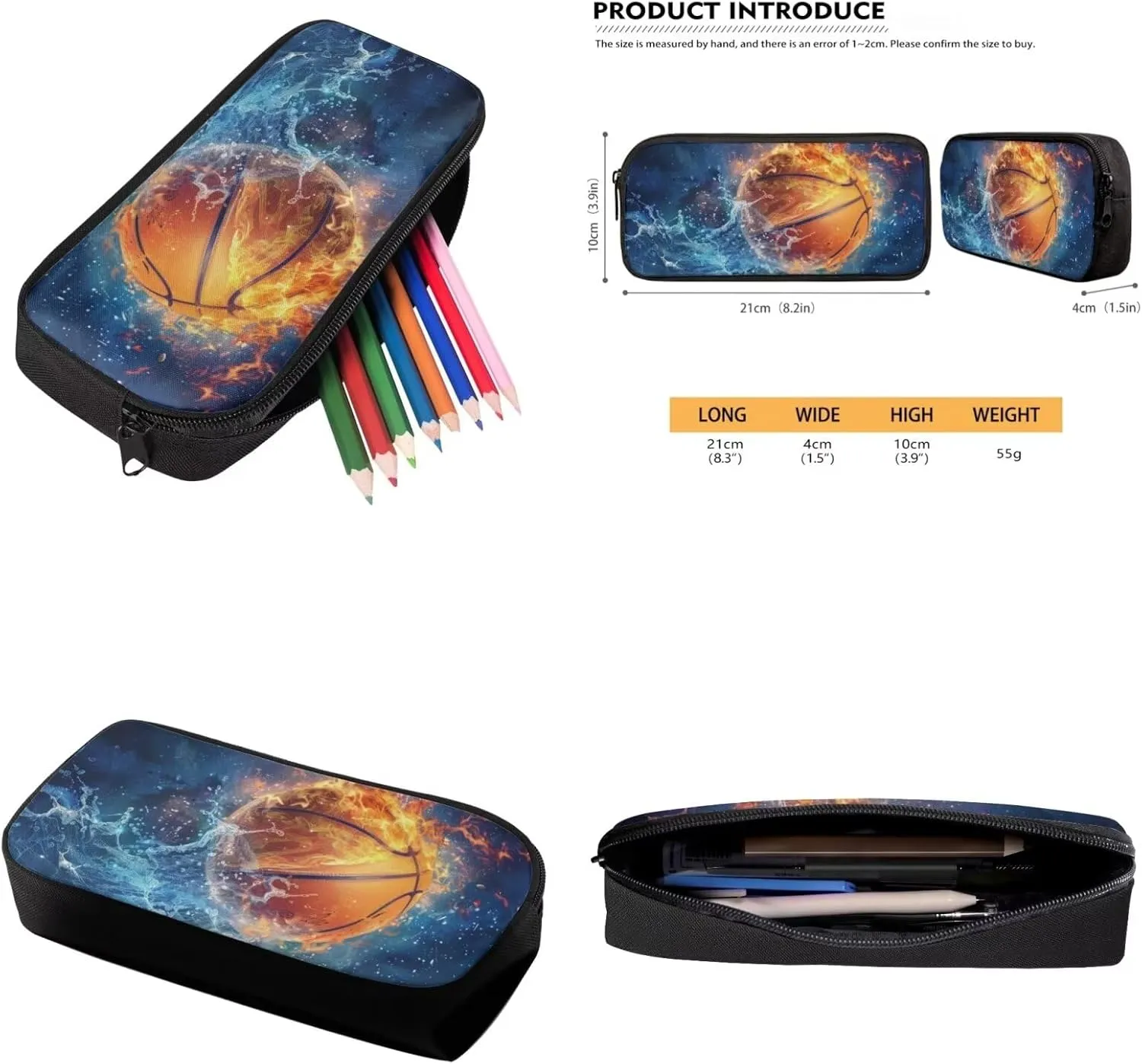 Basketball Girls Bookbag with Lunch Box Kids Backpacks for School Girls Middle School School Bag for Outdoor Kids School Backpack Lunch Box for Daycare Pencil Bag Small