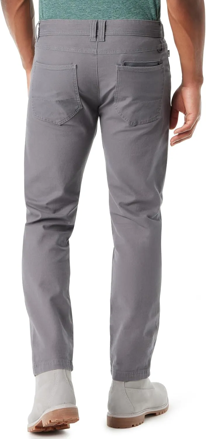 BASS OUTDOOR Men's Everyday 6 Pocket Slim Straight Leg Utility Canvas Pant Standard
