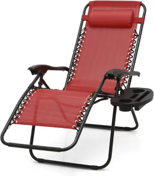 Beach Chairs Travel-Friendly Zero Gravity Chair - Foldable Outdoor Lounger, Lightweight & Durable, CAAP-BCC-C1P-MR