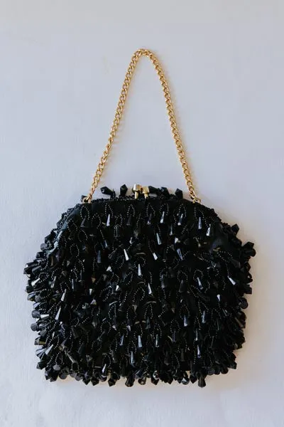 Beaded Black Betty Bag