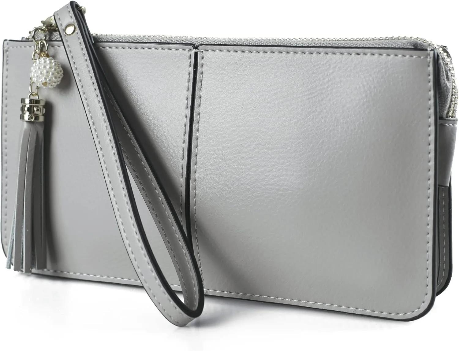 befen Genuine Leather Wristlet Clutch for Women Ultra-Slim Ladies Credit Card Holder Wallet Purses with RFID Protection