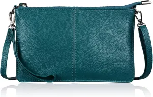 befen Genuine Leather Wristlet Clutch Wallet Purses Small Crossbody Bags for Women with RFID Blocking Card Slots