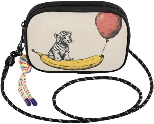 Big Cat Red Balloon Crossbody Bag for Women Cell Phone Purses Women's Small Shoulder Handbags Wallet Purse with Strap