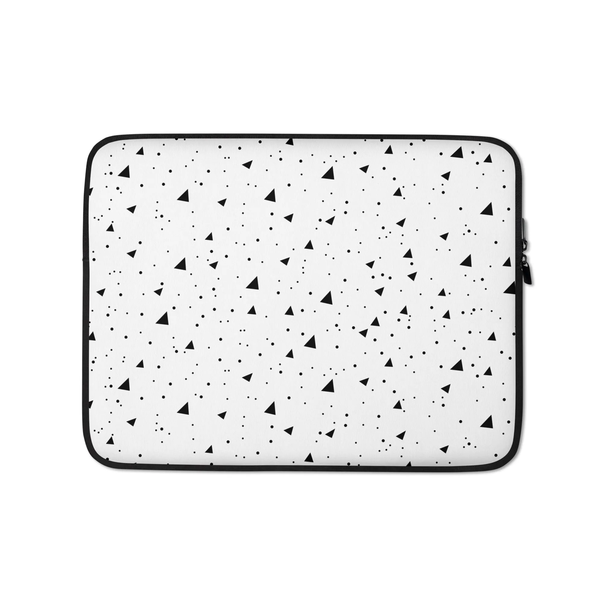 Black & White Concrete Hatch Laptop Sleeves