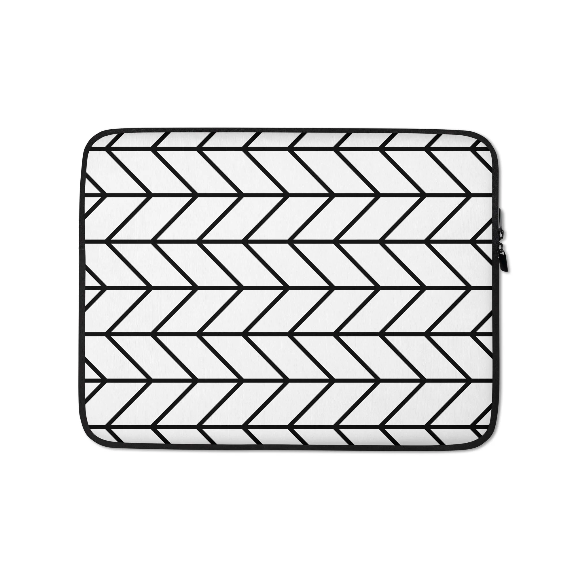 Black & White Plywood Hatch Laptop Sleeves