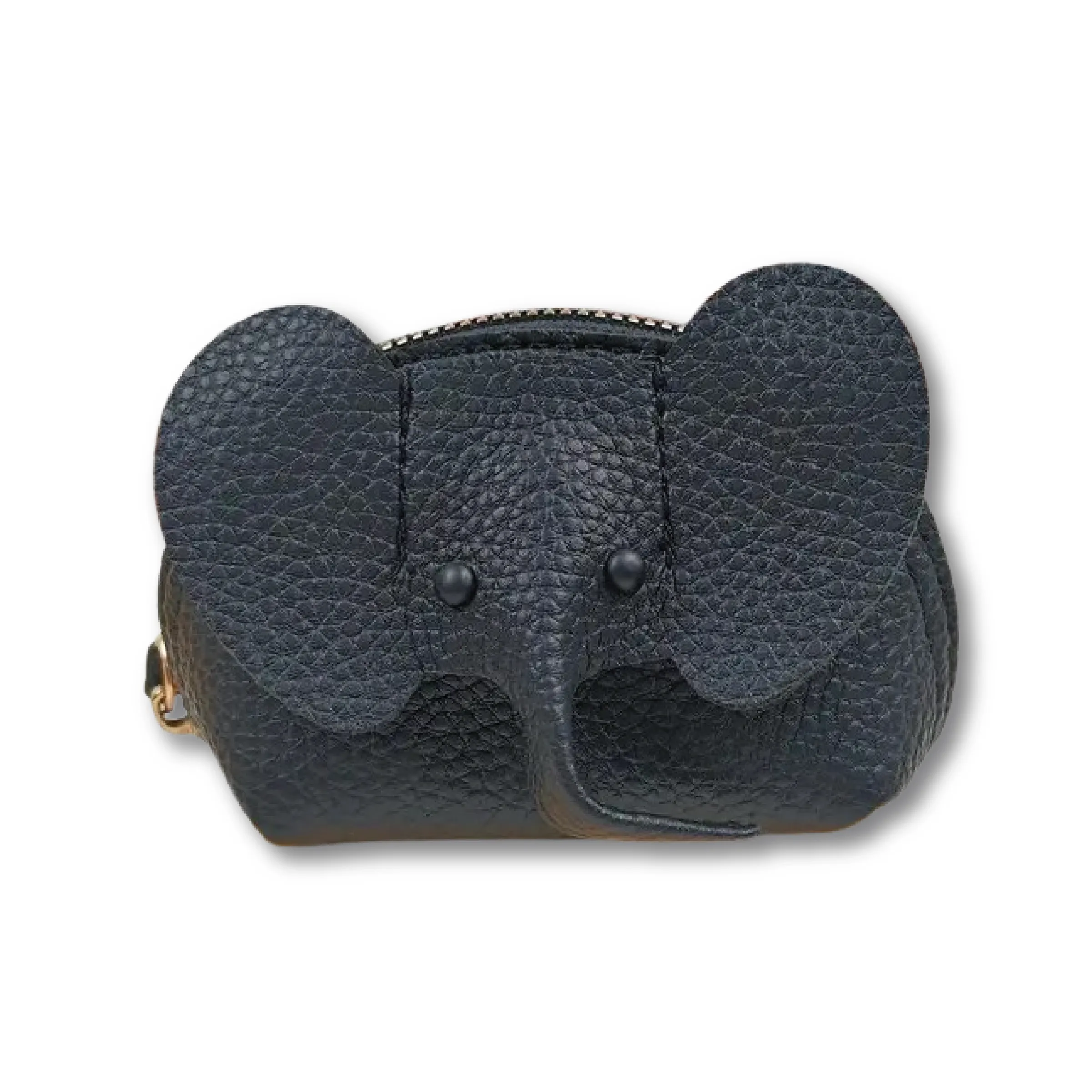 Black Elephant Pebble Wristlet Pouch