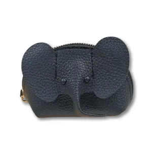 Black Elephant Pebble Wristlet Pouch