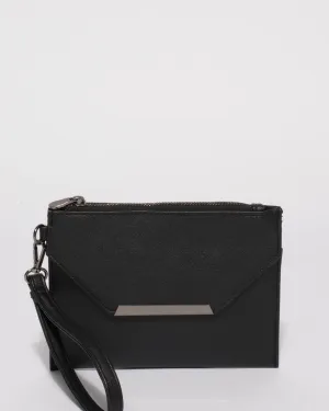 Black Saffiano Clarise Small Purse
