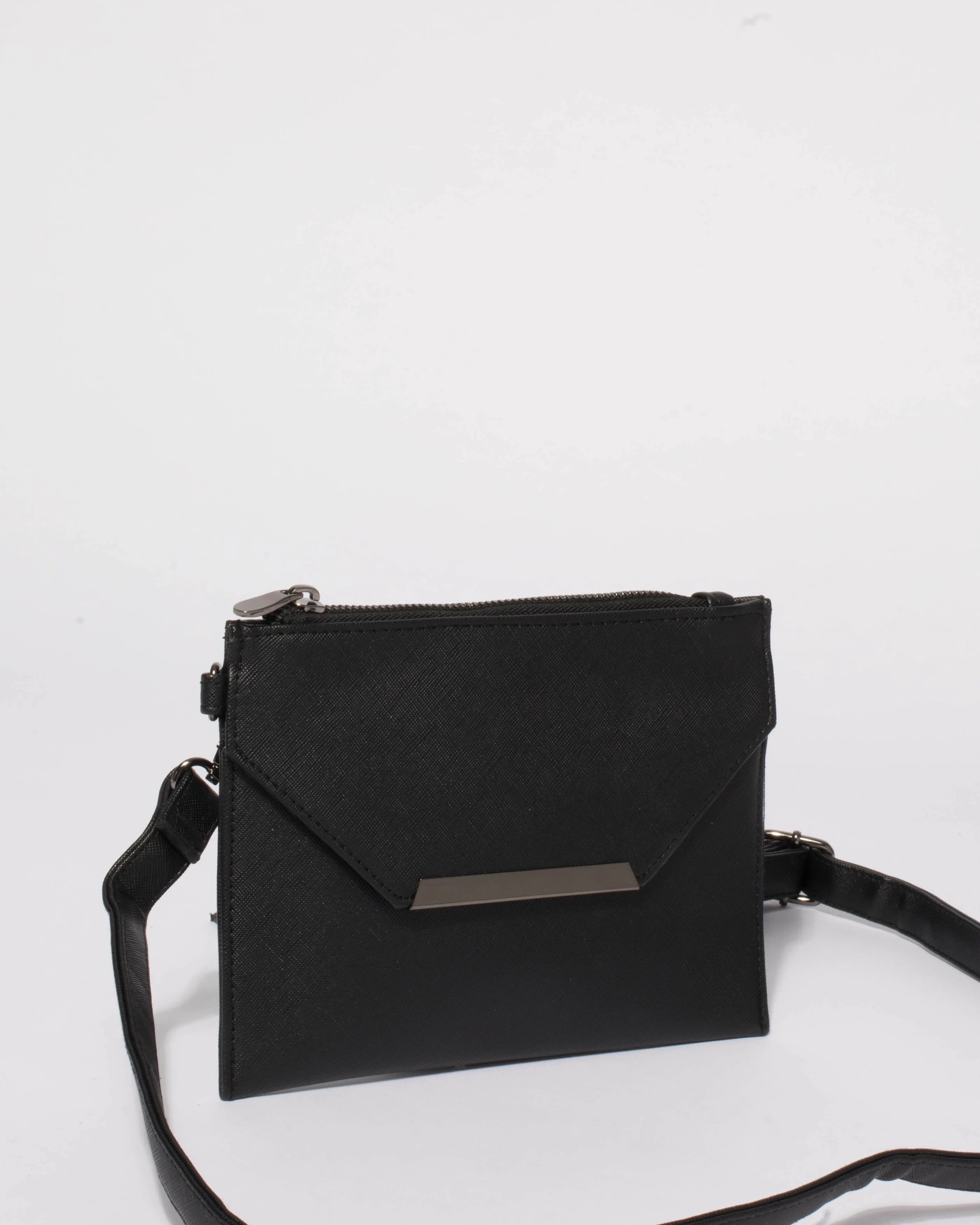 Black Saffiano Clarise Small Purse