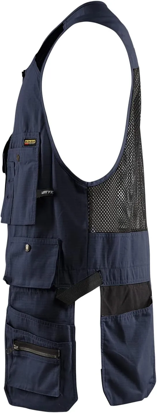 Blaklader Men's RipStop Kangaroo Mesh Work Vest with Utility Pockets