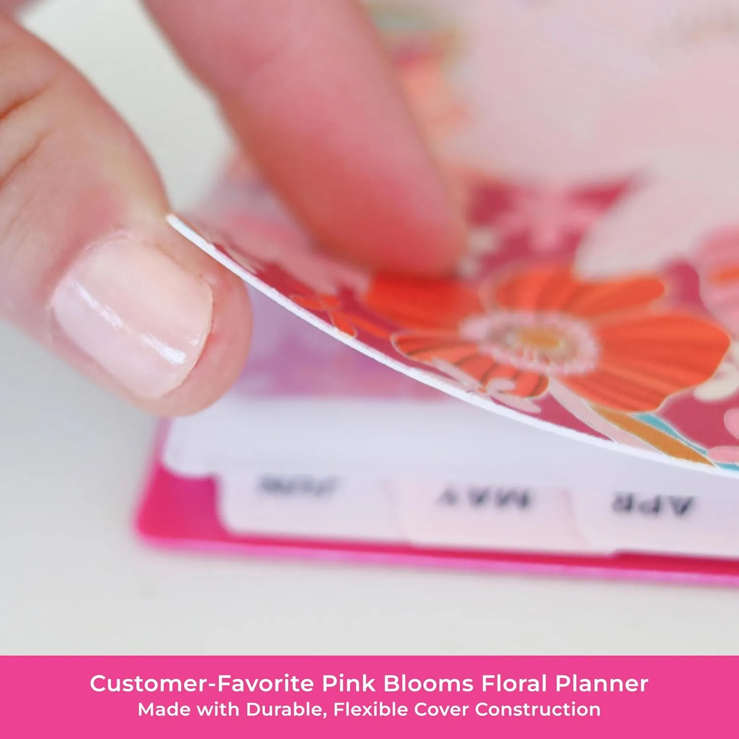 Blue Sky Color Me Courtney 2025-2026 Academic Year Weekly and Monthly Planner Calendar, July 2025 - June 2026, 12-Month, 5" x 8", Flexible Cover, Wirebound, Laminated Tabs, Storage Pocket, Bloom Pink