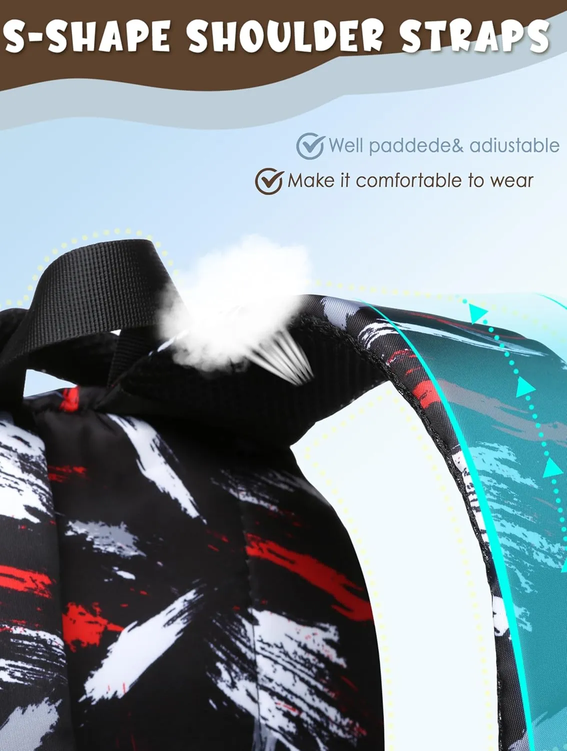 BLUEFAIRY Kids Backpacks for Boys Girls Elementary Primary Middle School Bookbags Back to School Bags for Childs Age 6-8 Mochilas Escolares para Niños Niñas 17 Inch Coal Black