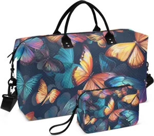 Bolaz Duffle Bag for Travel-Butterflies Many Butterflies， Easy Update Large Magnectic Sticker Refrigerator Magnets Decor Wash Machine Magnet Decals23"x26"