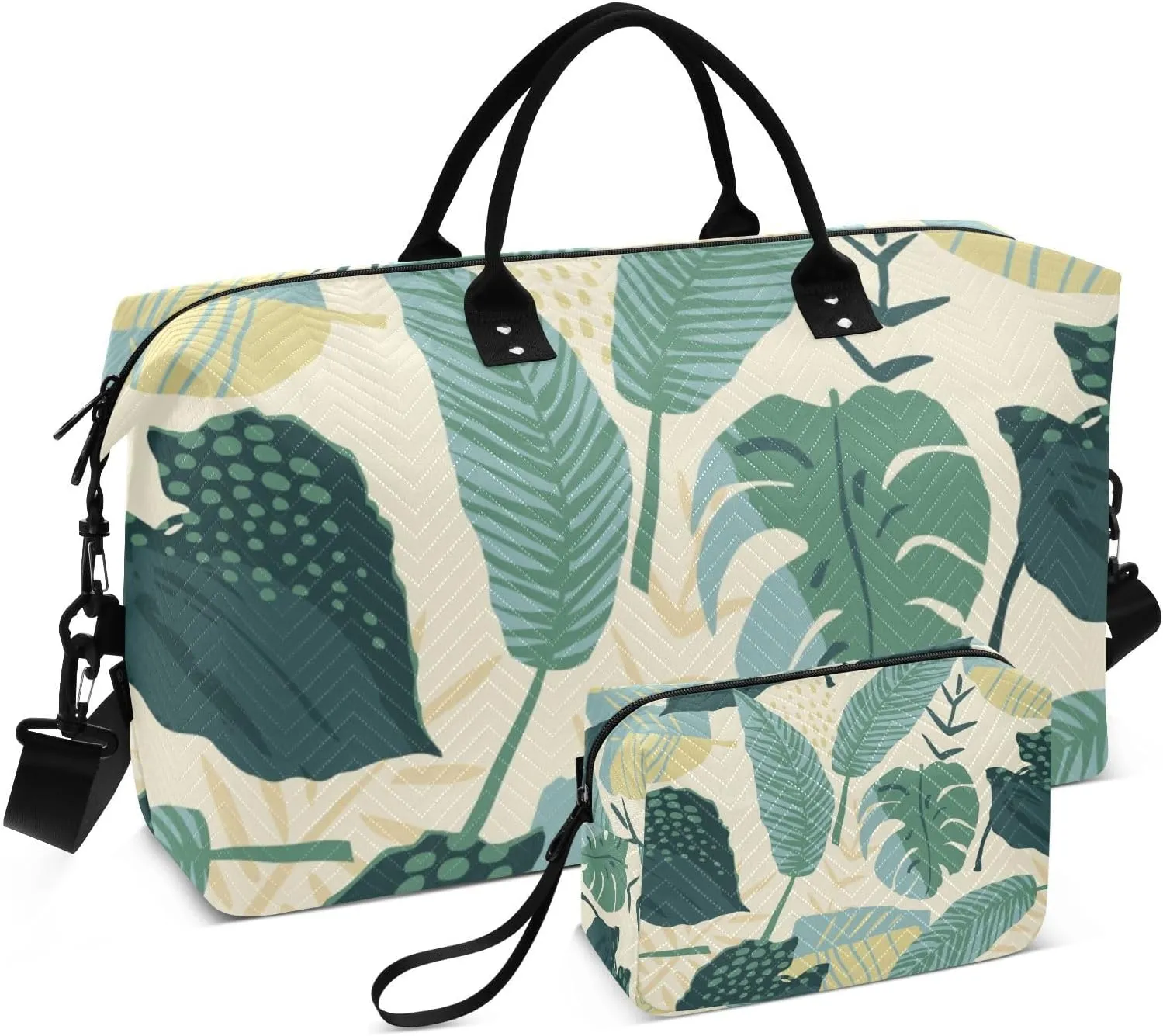 Bolaz Duffle Bag for Travel-Green Leaf Pattern， Easy Update Large Magnectic Sticker Refrigerator Magnets Decor Wash Machine Magnet Decals23"x26"