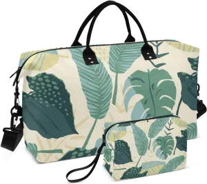 Bolaz Duffle Bag for Travel-Green Leaf Pattern， Easy Update Large Magnectic Sticker Refrigerator Magnets Decor Wash Machine Magnet Decals23"x26"