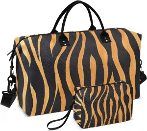Bolaz Duffle Bag for Travel-Tiger Skin Pattern， Easy Update Large Magnectic Sticker Refrigerator Magnets Decor Wash Machine Magnet Decals23"x26"