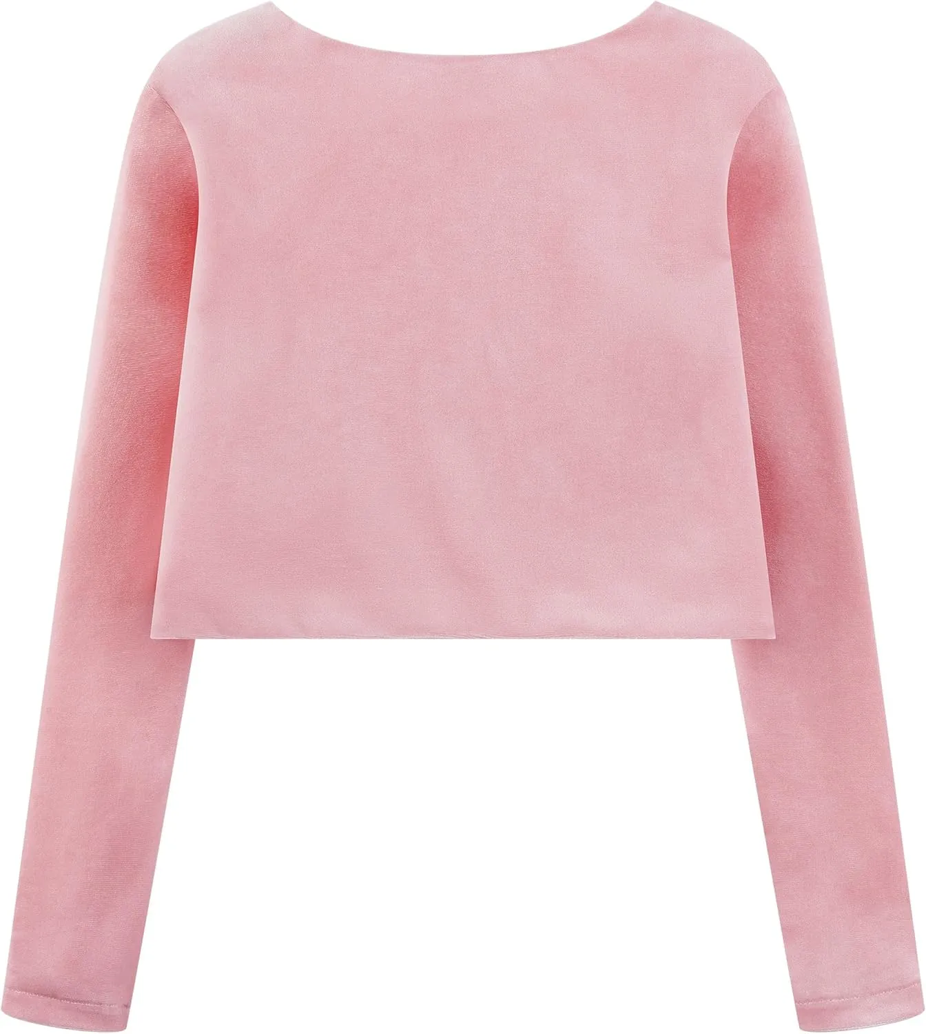 BOLEROSE Girls Long Sleeve Velvet Childrens Kids Sweater Bolero Shrug