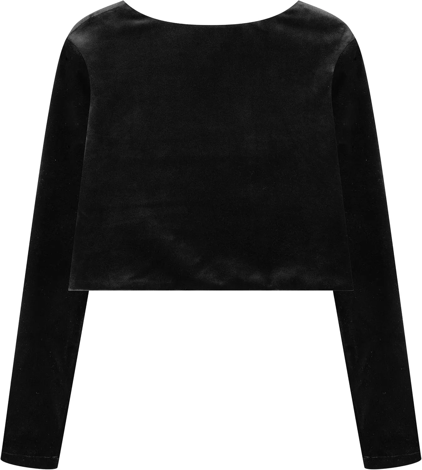 BOLEROSE Girls Long Sleeve Velvet Childrens Kids Sweater Bolero Shrug