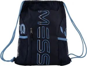 Boys' Lifestyle Drawstring Bag, Front & Water Bottle Pocket, Dark Blue, One Size