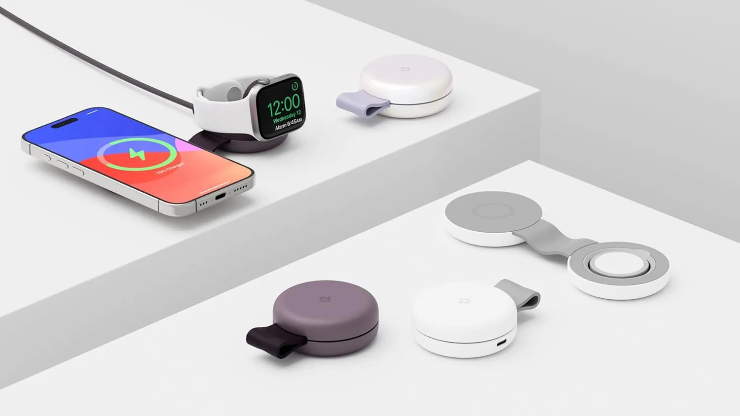 Butterfly SE 2-in-1 Compact Foldable Wireless Travel Charger, 15W MagSafe Duo Charging for iPhone, Airpods, and Apple Watch, Iridescent