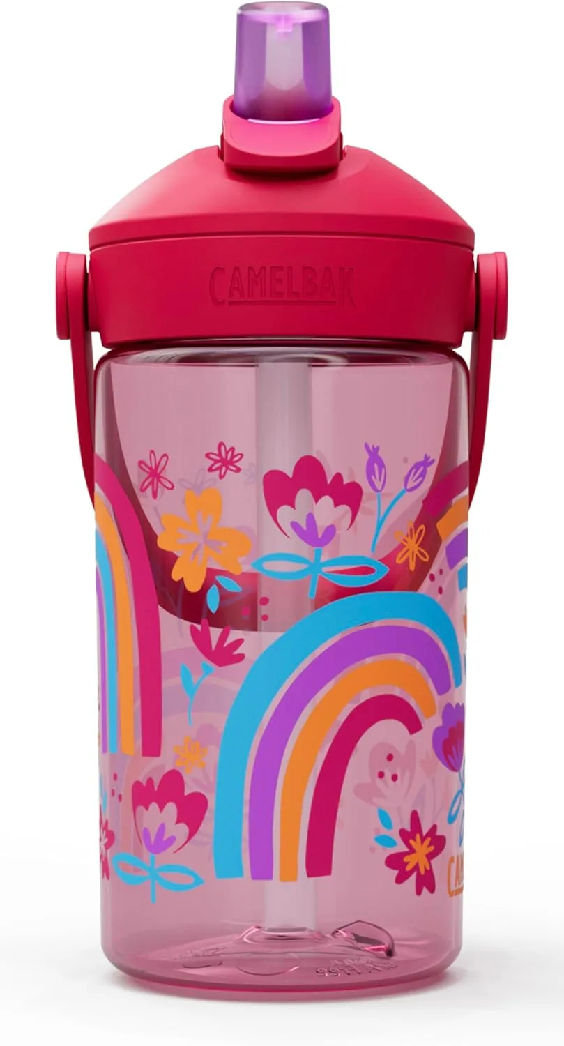 CamelBak Thrive Flip Straw Kids Bite Valve Tritan Renew Water Bottle 14oz