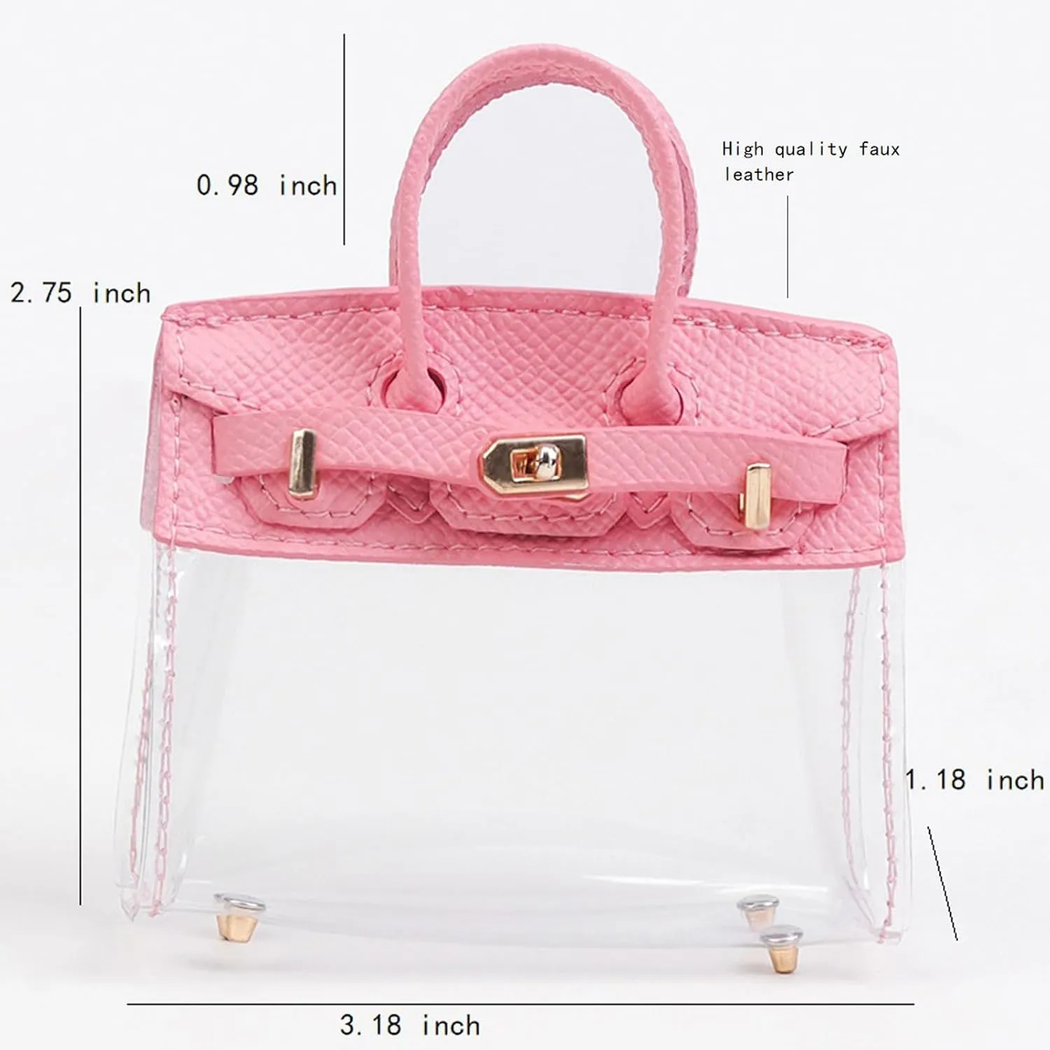 Car Keychain Bags Cute and Exquisite Women Keychains Elegant Women Handbag-Like Car Key Fob Case Small Wallets Universal Car Key Case Wallet Lipstick Bag Car Decor Keychain Accessories