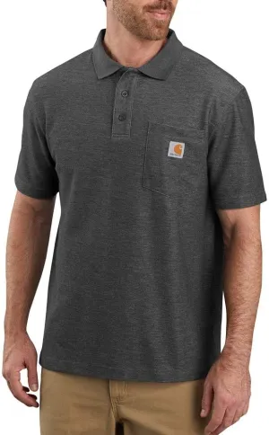 Carhartt Men's Loose Fit Midweight Short-Sleeve Pocket Polo K570