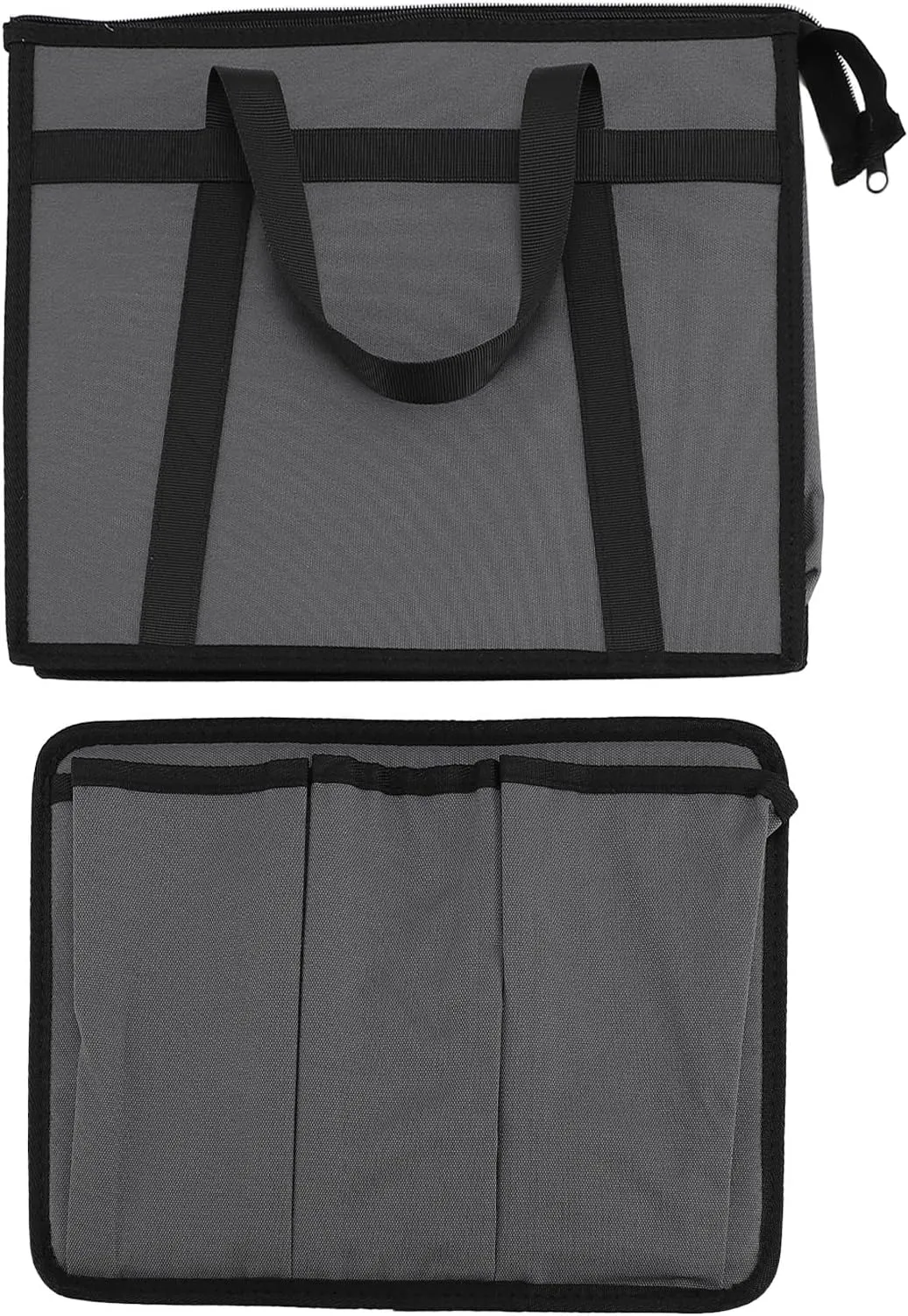 Carry Bag, Satellite Carry Bag Canvas Portable Spacious Design Satellite Carry Case with Secure Zippers, Mini Satellite Dish Storage Bag Handbag for RV Travel Outdoor Activities