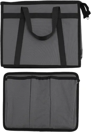 Carry Bag, Satellite Carry Bag Canvas Portable Spacious Design Satellite Carry Case with Secure Zippers, Mini Satellite Dish Storage Bag Handbag for RV Travel Outdoor Activities