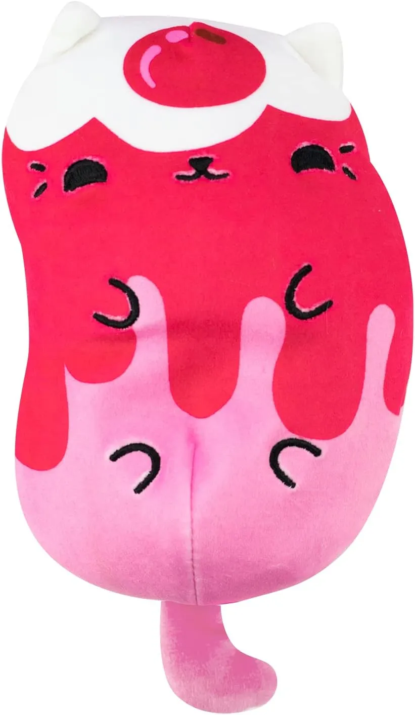 Cats vs Pickles: Pawberry Purr-fait & Nurse Cat 2-Pack - 4" Squishy Bean Plush Toy - Fidget & Sensory Fun for Kids!