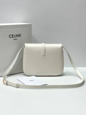 CELINE MEDIUM TABOU IN SMOOTH White Calfskin