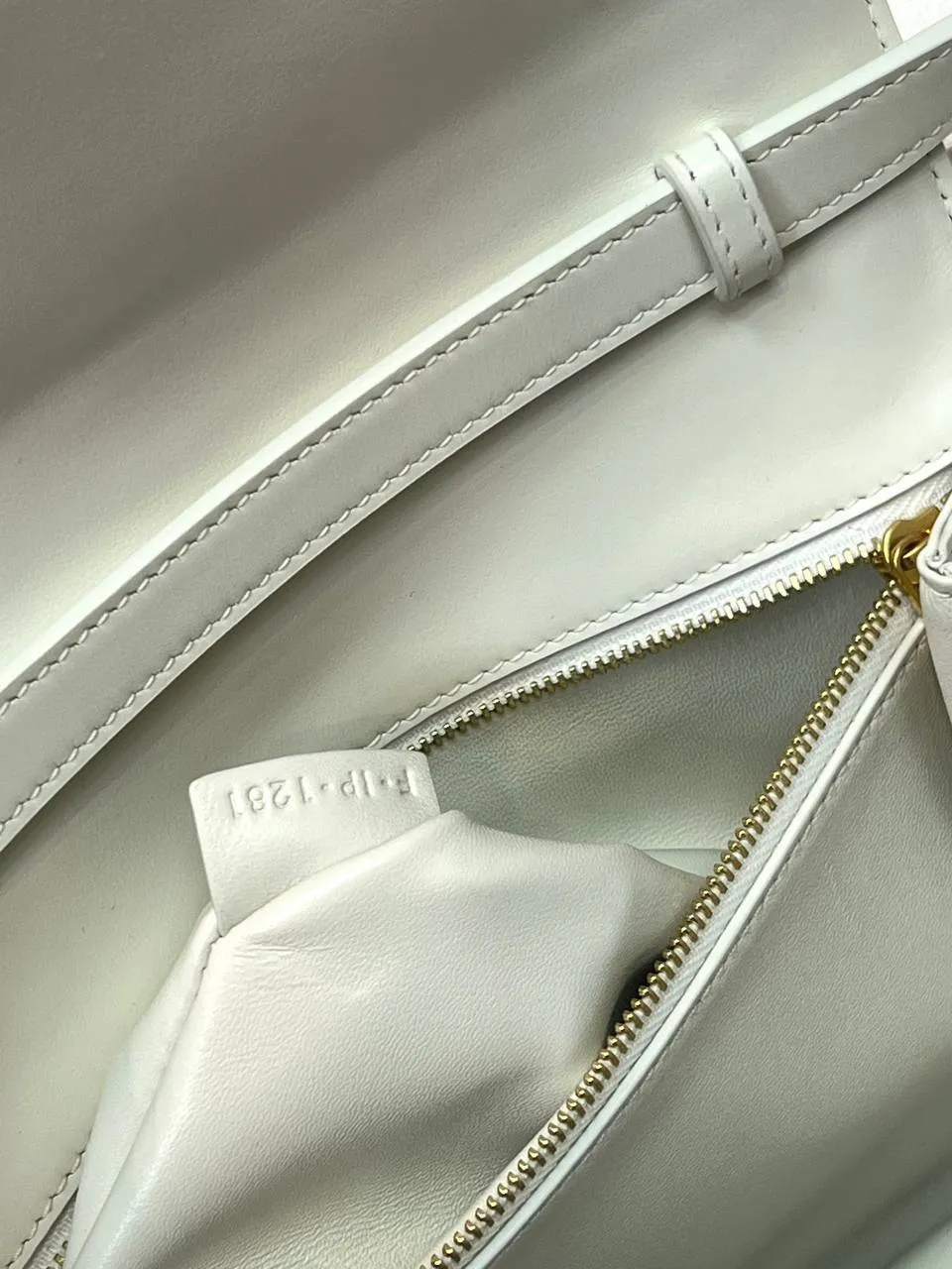 CELINE MEDIUM TABOU IN SMOOTH White Calfskin