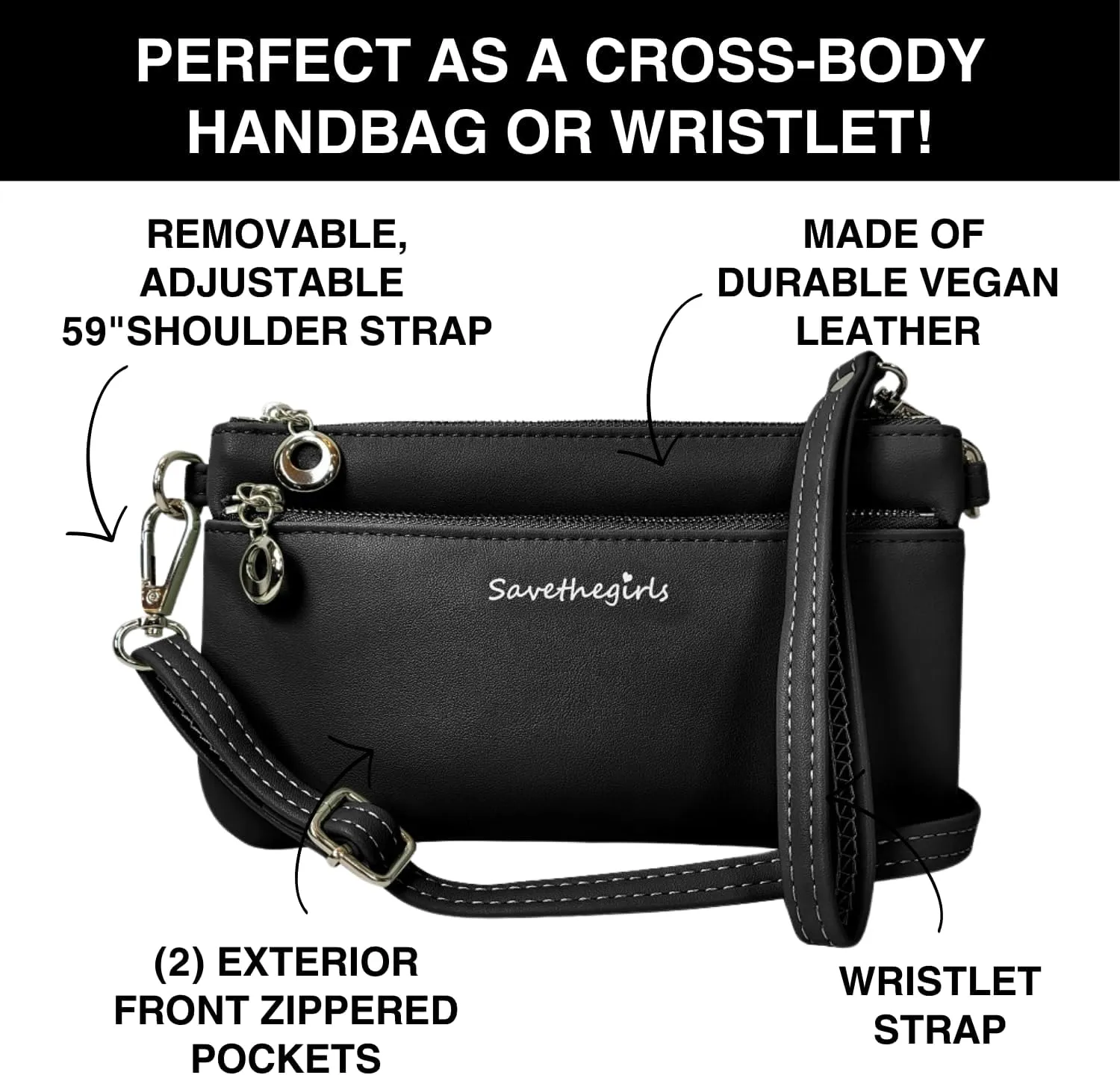Cell Phone Purse - Touch Screen Women’s Crossbody Bag - Clutch Purses for Women (Bella)