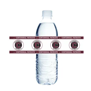 Centennial High School Water Bottle Labels | 12 ct