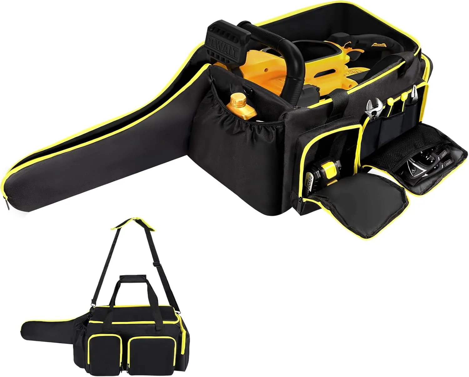 Chainsaw Carrying Case, Chainsaw Storage Bag Compatible with Stihl, Husqvarna, DEWALT, EGO, & Greenworks 10 & 12 Inch Cordless Chainsaws & All Accessories