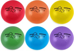 Champion Sports Rhino Skin Basic Dodgeball Set of 6 Balls