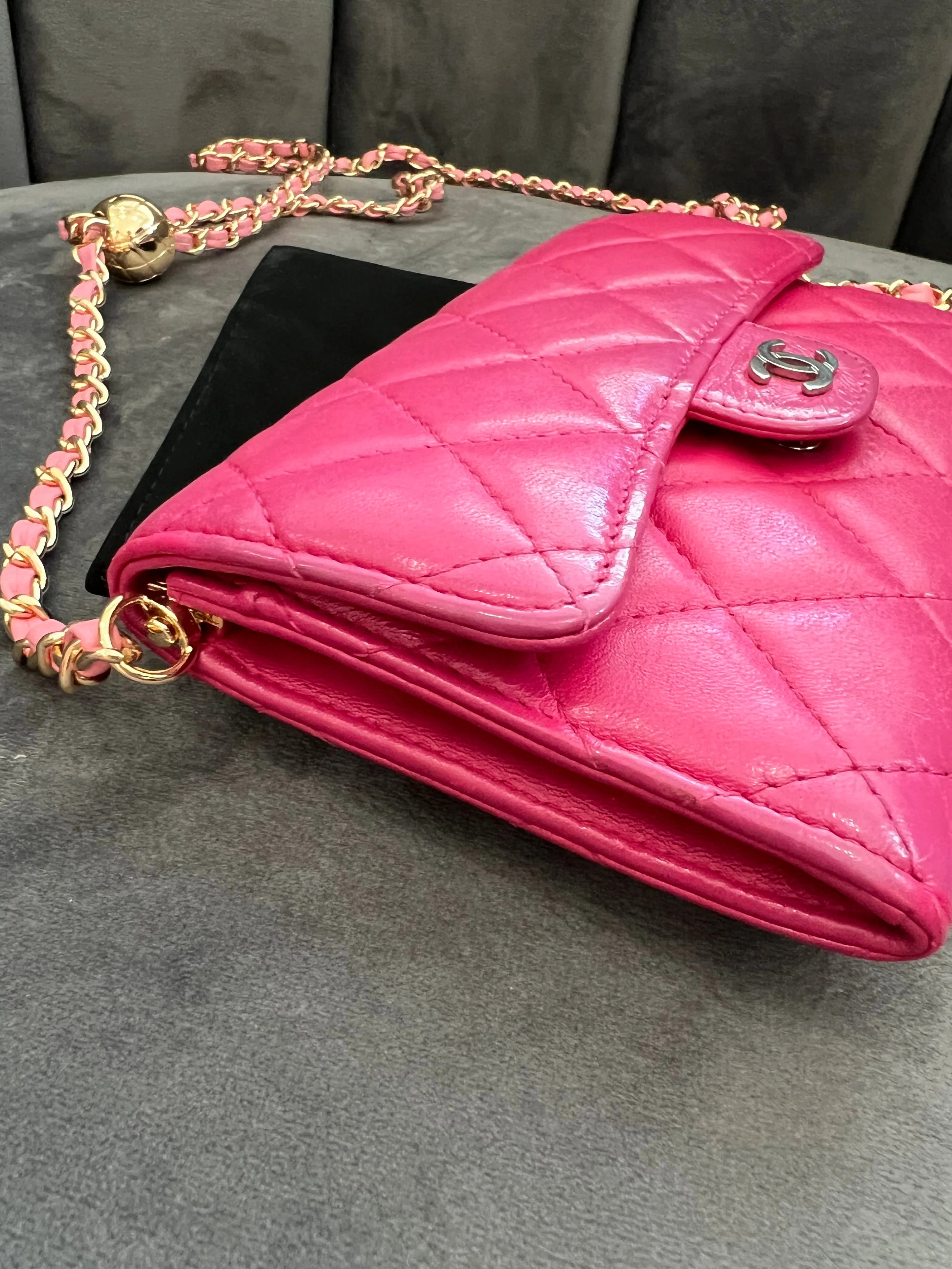 Chanel matelasse pink WOC