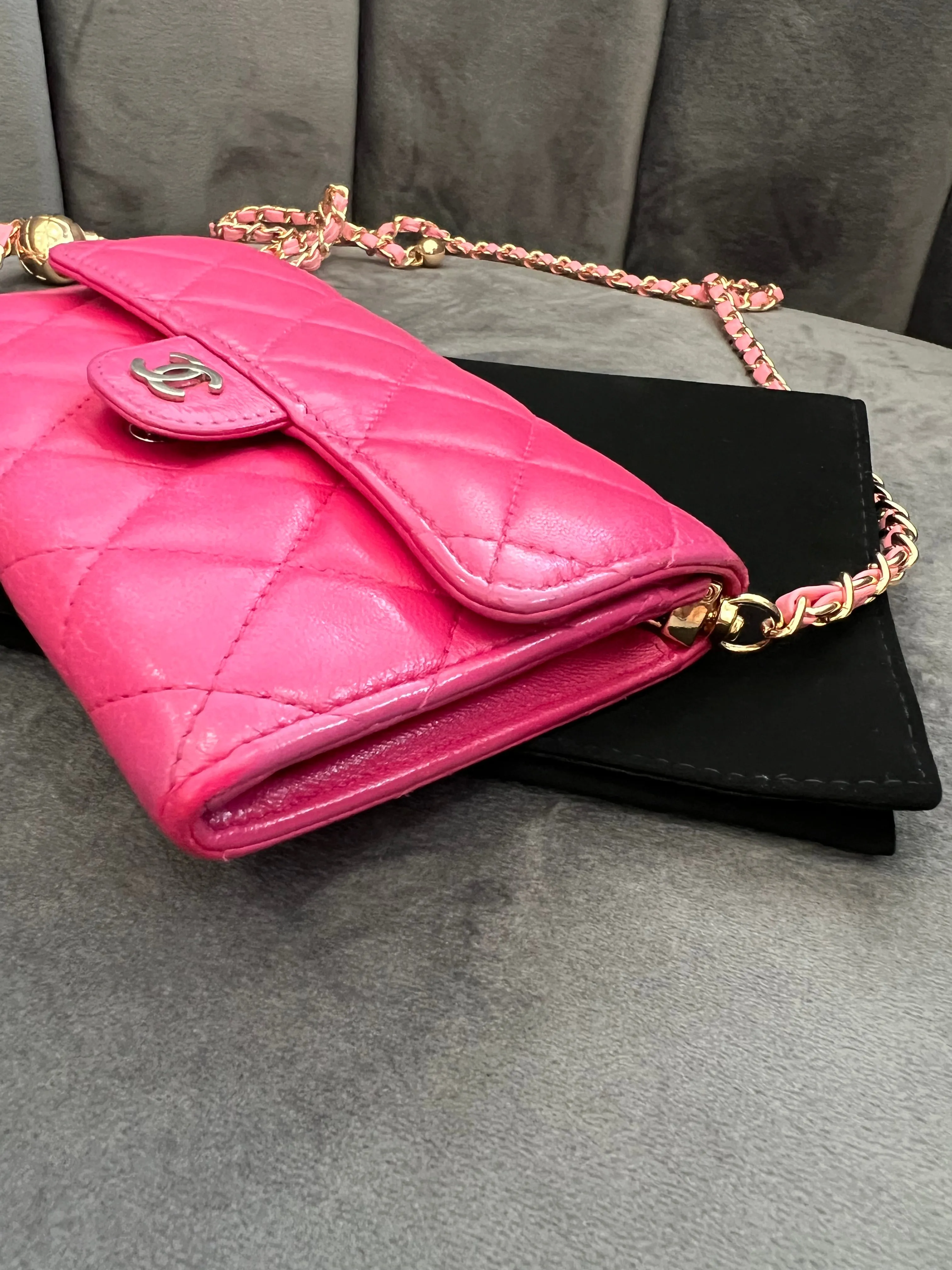 Chanel matelasse pink WOC