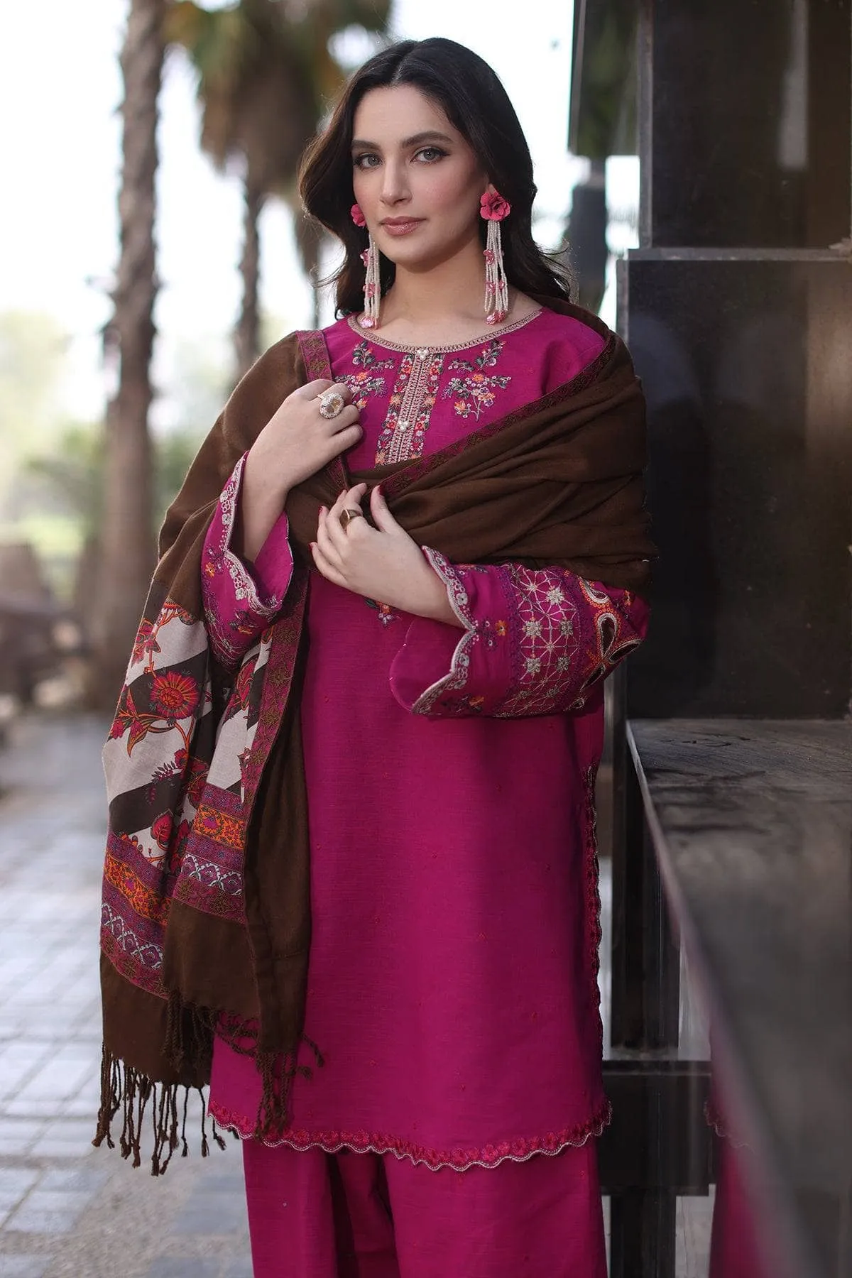 Charizma Naranji Winter/Khaddar Woolen Shawl
